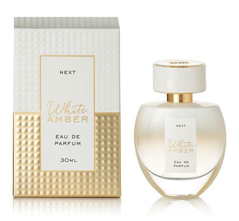 next white amber body mist